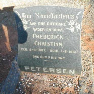PETERSEN Frederick Christian 1887-1960