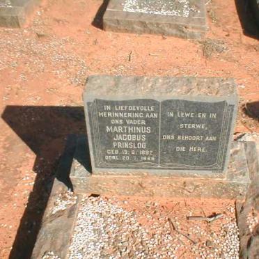PRINSLOO Marthinus Jacobus 1882-1965