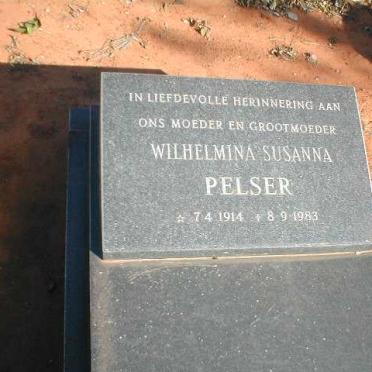 PELSER Wilhelmina Susanna 1914-1983