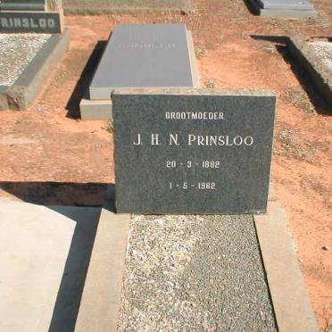 PRINSLOO Johanna Hendrina Nicolasina 1882-1982