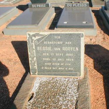 ROOYEN Bessie, van 1895-1964