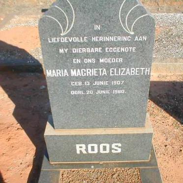 ROOS Maria Magrieta Elizabeth 1907-1960