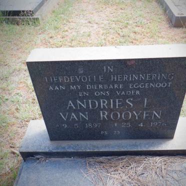 ROOYEN Andries L., van 1897-1976
