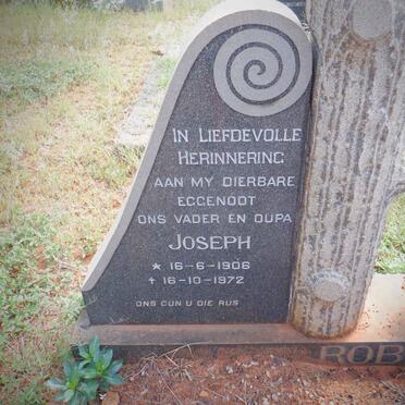 ROBBERTSE Joseph 1906-1972 &amp; Maria G.M. 1906-1985 :: ROBBERTSE Joseph 1933-2002