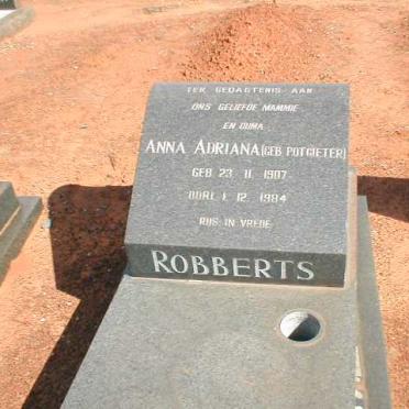 ROBBERTS Anna Adriana geb. POTGIETER 1907-1984
