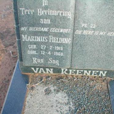 REENEN Marinus Fielding, van 1915-1960