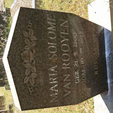 ROOYEN Maria Salome, van 1900-1973