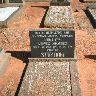 STRYDOM Gerrit Gys Andries Johannes 1893-1972