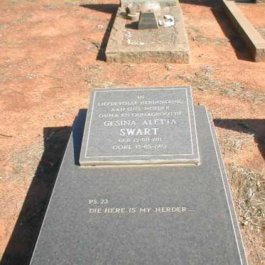 SWART Gesina Aletta 1911-1993
