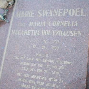SWANEPOEL Maria Cornelia Margaretha nee HOLTZHAUSEN 1917-1998
