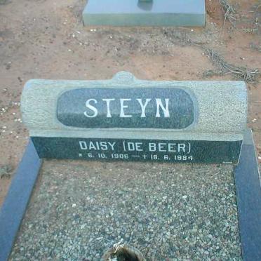 STEYN Daisy nee DE BEER 1906-1984