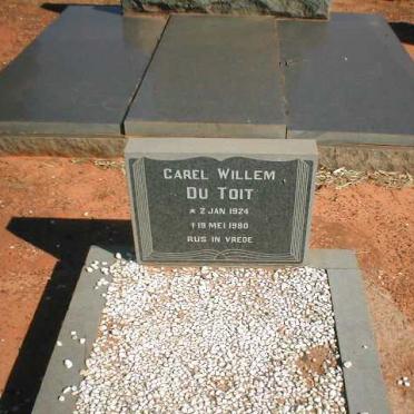 TOIT Carel Willem, du 1924-1980