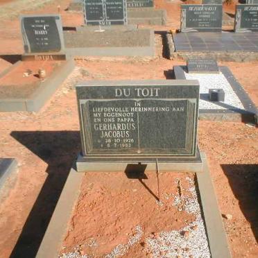 TOIT Gerhardus Jacobus, du 1926-1982