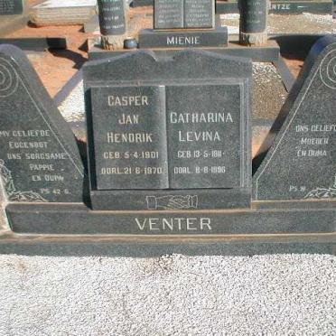 VENTER Casper Jan Hendrik 1901-1970 &amp; Catharina Levina 1911-1986