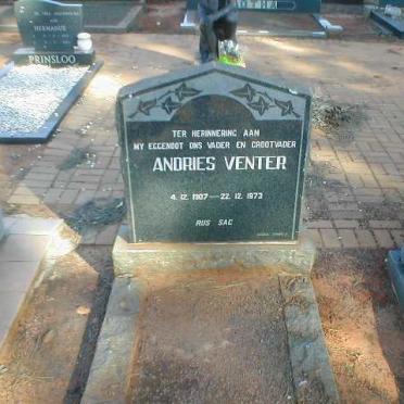 VENTER Andries 1907-1973