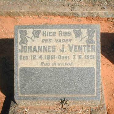 VENTER Johannes J. 1881-1951
