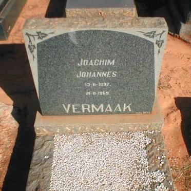 VERMAAK Joachim Johannes 1892-1969