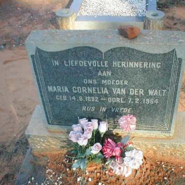 WALT Maria Cornelia, van der 1892-1964
