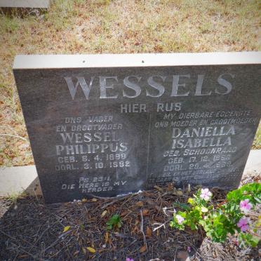 WESSELS Wessel Philippus 1898-1982 &amp; Daniella Isabella SCHOONRAAD 1896-1968