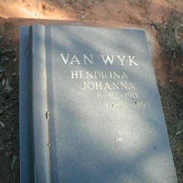 WYK Hendrina Johanna, van 1911-1995