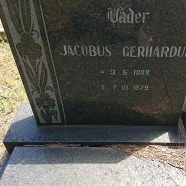 WALT Jacobus Gerhardus, van der 1889-1979 &amp; Martina Johanna VERMEULEN 1890-1980
