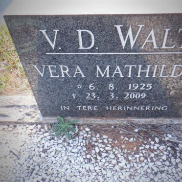 WALT Abram Jakobus, v.d. 1920-1977 &amp; Vera Mathilda 1925-2009