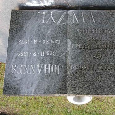 ZYL Johannes, van 1922-1976
