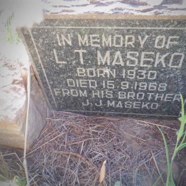 MASEKO L.T. 1930-1968