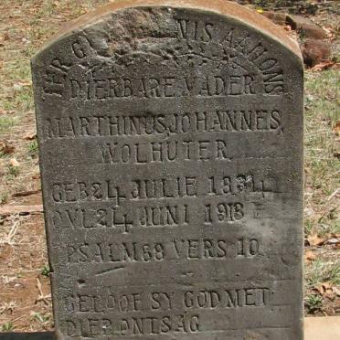 WOLHUTER Marthinus Johannes 1904-1918