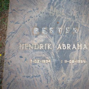 BESTER Hendrik Abraham 1934-1996
