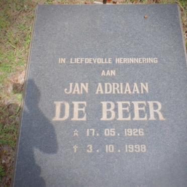 BEER Jan Adriaan, de 1926-1998
