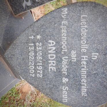 BURGER Gerhard André Petrus 1946-1997 :: BURGER Andre 1972-2007
