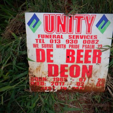 BEER Deon, de 1965-2017