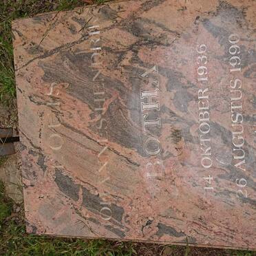 BOTHA Louis Johannes Hendrik 1936-1990