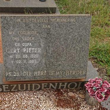 BEZUIDENHOUT Gert Pieter 1920-1989