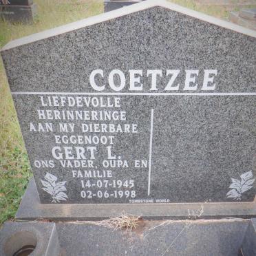 COETZEE Gert L. 1945-1998