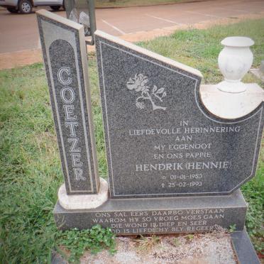 COETZER Hendrik 1953-1993