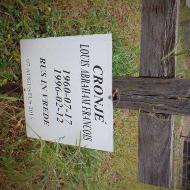 CRONJE Louis Abraham Francois 1960-1996