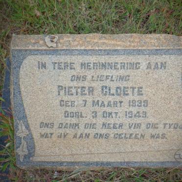 CLOETE Pieter 1939-1949