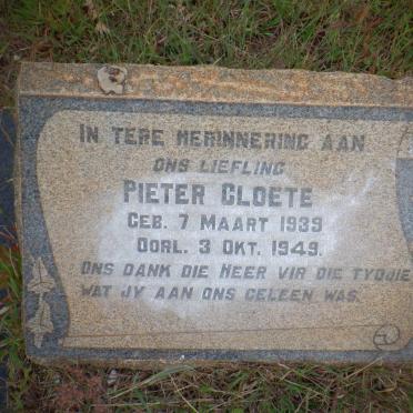 CLOETE Pieter 1939-1949