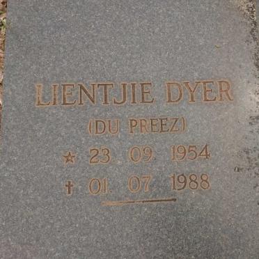 DYER Lientjie nee DU PREEZ 1954-1988