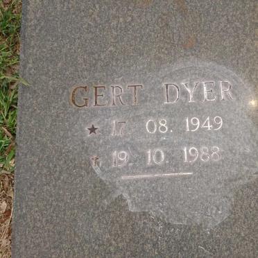 DYER Gert 1949-1988