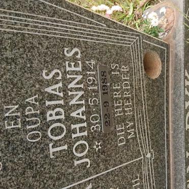 DYK Tobias Johannes, van 1914-1988 &amp; Magaretha Elizabetha 1923-1987