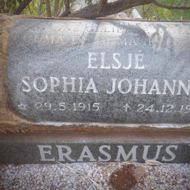 ERASMUS Elsje Sophia Johanna 1915-1986