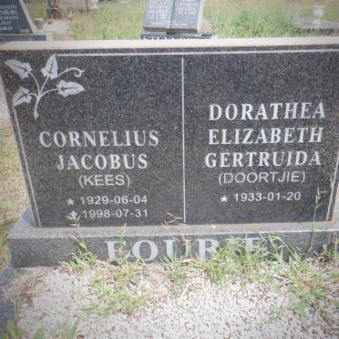 FOURIE Cornelius Jacobus 1929-1998 &amp; Dorathea Elizabeth Gertruida 1933-