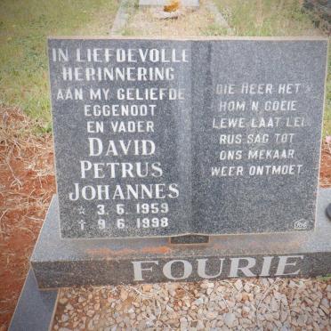 FOURIE David Petrus Johannes 1959-1998