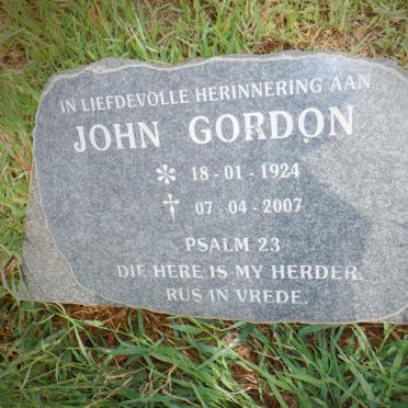 GORDON John 1924-2007