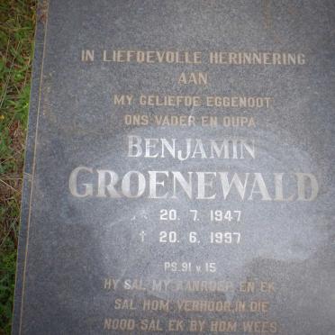 GROENEWALD Benjamin 1947-1997