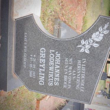 GREYLING Johannes Lodewikus 1953-2000