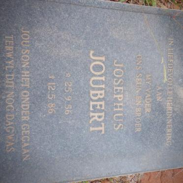 JOUBERT Josephus 1956-1986